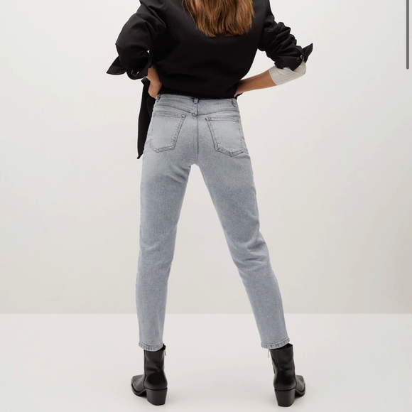 Mango mom fit high waist jeans 10 - Picture 2 of 4
